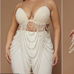 NNW FN Luxe Ivory Pearls On Pearls Bralette